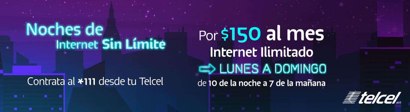 Telcel Noches de internet Sin Límite