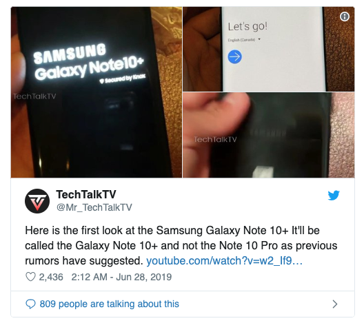 Galaxy Note 10 imagenes filtradas